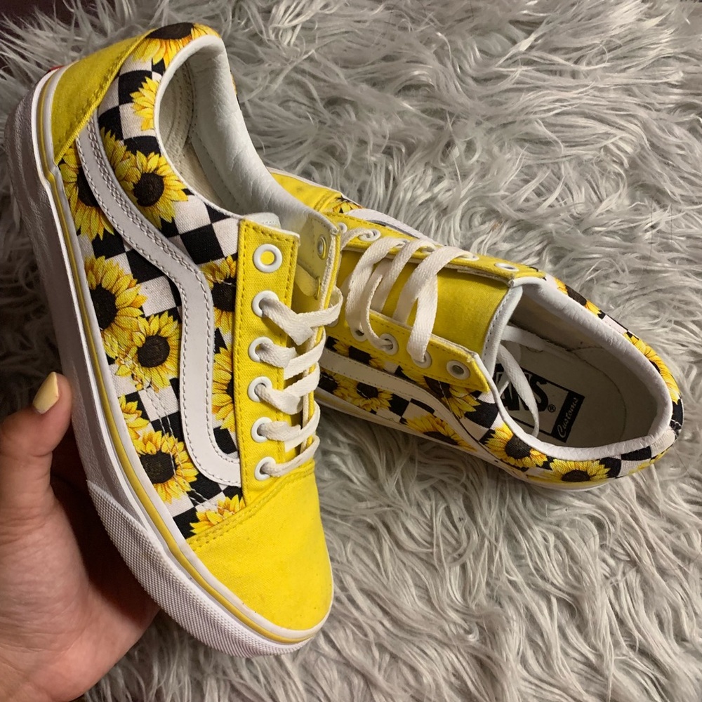 Custom yellow vans